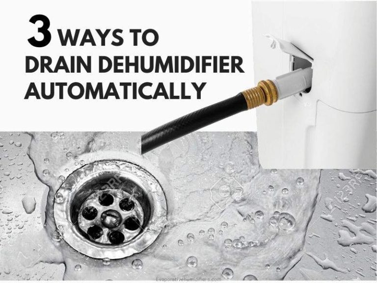 dehumidifier drain to kitchen sink